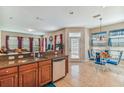 Bright kitchen with breakfast nook and access to backyard at 320 Ibisview Lane # 33572, Apollo Beach, FL 33572