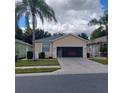 Single story house with a screened in garage at 8049 Sanguinelli Rd, Land O Lakes, FL 34637