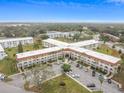 An aerial shot showcasing a sprawling apartment complex at 2433 Brazilia Dr # 43, Clearwater, FL 33763
