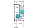 One story floor plan with two bedrooms, two baths, and two car garage at 11217 Livewell Ct, Venice, FL 34293