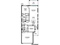 Floor plan showing a 2-bedroom, 2-bathroom home with an open layout and 2-car garage at 11223 Livewell Ct, Venice, FL 34293