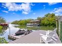Relaxing dockside setting with water access and jet ski storage at 814 S Bayside Dr, Tampa, FL 33609