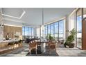 Elegant lobby lounge with comfortable seating and city views at 3015 S Ysabella Ave # 1003, Tampa, FL 33629