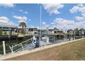 Private dock with access to a peaceful canal at 107 E Saint Johns Way, Apollo Beach, FL 33572