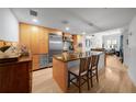 Modern kitchen with granite countertops and stainless steel appliances at 1120 E Kennedy Blvd # 827, Tampa, FL 33602