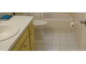 Clean bathroom with tub, toilet, and vanity at 6263 Green View Cir # 107, Sarasota, FL 34231