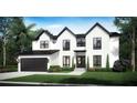 Stunning two-story home with a modern design and black roof at 2106 S Cortez Ave, Tampa, FL 33629