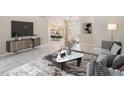 Bright living room showcases an open concept floor plan and modern decor that create a cozy atmosphere at 3501 Country Creek Ln, Valrico, FL 33596