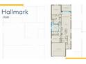 Detailed floor plan showcasing the layout of this Hallmark home with the location of rooms and the open lanai at 4717 Blue Star Ct, North Port, FL 34289