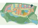 Site map of the community showing home lots, lakes, and common areas at 4717 Blue Star Ct, North Port, FL 34289