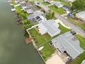 Waterfront property with private dock and spacious backyard at 2624 Society Dr, Holiday, FL 34691