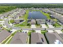 Community overview showcasing homes and a lake at 5474 Leslie Canyon Dr, Wimauma, FL 33598
