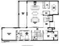 Main floor plan with open layout and large terrace at 1013 Symphony Isles Blvd, Apollo Beach, FL 33572