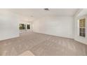 Bright living room with neutral carpet and large windows offering natural light at 1145 Almondwood Dr, Trinity, FL 34655
