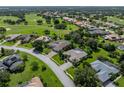 Residential neighborhood featuring lush golf course views with mature trees at 13216 Legends Trl, Dade City, FL 33525