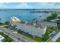 Aerial view showing building location and surrounding area at 100 Bluff View Dr # 404A, Belleair Bluffs, FL 33770
