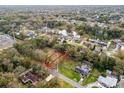 Aerial view of a vacant lot ready for construction at Lot 95 Bird St., Tampa, FL 33604