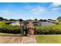 Wooden dock with access to the waterway at 636 Yardarm Dr # 636, Apollo Beach, FL 33572