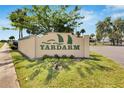 Yardarm community entrance sign with landscaping at 636 Yardarm Dr # 636, Apollo Beach, FL 33572