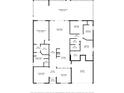 Detailed floor plan of home with measurements and room labels at 1130 Big Creek Dr, Wesley Chapel, FL 33544