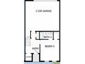 Third floor plan showing bedroom 3 and bath 3 at 7404 Newham Ln, Sarasota, FL 34240