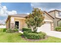 Tan house exterior with landscaping and stone accents at 1515 Gadsden Point Pl, Ruskin, FL 33570