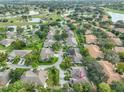 Aerial view showcasing community layout and home location at 2447 Nantucket Harbor Loop # 112, Sun City Center, FL 33573