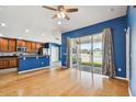 Bright kitchen with granite countertops and stainless steel appliances at 6843 Runner Oak Dr, Wesley Chapel, FL 33545