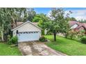 Aerial view of the house, showing its location within a residential neighborhood at 5001 80Th Avenue E Cir, Sarasota, FL 34243