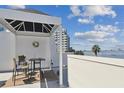 Outdoor seating area on the private balcony, perfect for relaxing and enjoying the stunning views at 4950 Bayshore Blvd # 23, Tampa, FL 33611