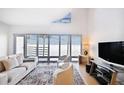 Bright living room with water views and comfortable seating at 4950 Bayshore Blvd # 23, Tampa, FL 33611