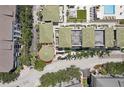 Aerial view of a condo building showing the location of the property at 450 Knights Run Ave # 411, Tampa, FL 33602
