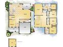 Two-story home floor plan showcasing spacious kitchen, four bedrooms, and optional den at 2206 N Boulevard, Tampa, FL 33602