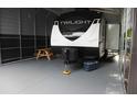 Spacious RV garage with ample space for parking and storage at 6404 Land O Lakes Blvd., Land O Lakes, FL 34638