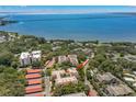 Aerial view showing condo location near water at 2630 Pearce Dr # 404, Clearwater, FL 33764