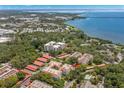 Wide aerial view of condo and surroundings at 2630 Pearce Dr # 404, Clearwater, FL 33764