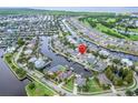 Aerial view showing home's location in a waterfront community at 528 Islebay Dr, Apollo Beach, FL 33572