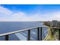 Stunning balcony view overlooking the water and cityscape at 2912 W Santiago St # Ph2402, Tampa, FL 33629