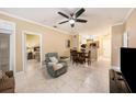Open concept living area with tile floors at 5000 Culbreath Key Way # 1-212, Tampa, FL 33611