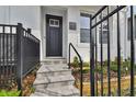 Modern townhouse entry; private, gated entrance at 6605 N Nebraska Ave # 1, Tampa, FL 33604