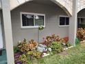 Landscaped area with colorful flowers and plants at 2462 Brazilia Dr # 26, Clearwater, FL 33763