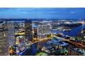 Aerial night view of Tampa's illuminated skyline at 111 S Ashley Dr # 3205, Tampa, FL 33602