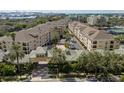 Aerial view of the apartment building and its surroundings at 501 Knights Run Ave # 1215, Tampa, FL 33602