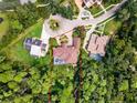 Property aerial view showcasing home's lot size and surrounding area at 909 Shoals Landing Dr, Brandon, FL 33511