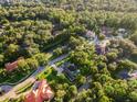 Aerial view showcasing a community of upscale homes at 918 Shoals Landing Dr, Brandon, FL 33511