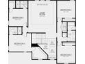 Second floor plan with bedrooms, bathrooms, and a game room at 16227 Alpha Grove Pl, Odessa, FL 33556