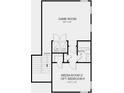 Second floor layout showing a game room and additional bedroom at 11172 Manor House Ln, Odessa, FL 33556