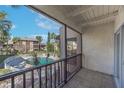 Balcony overlooking the community pool at 3841 S Lake Dr # 200, Tampa, FL 33614