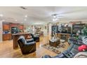 Open kitchen with island and living area views at 5104 S 66Th St, Tampa, FL 33619