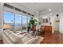 Light and airy living room with hardwood floors and water views at 5153 Isla Key S Blvd # 412, St Petersburg, FL 33715